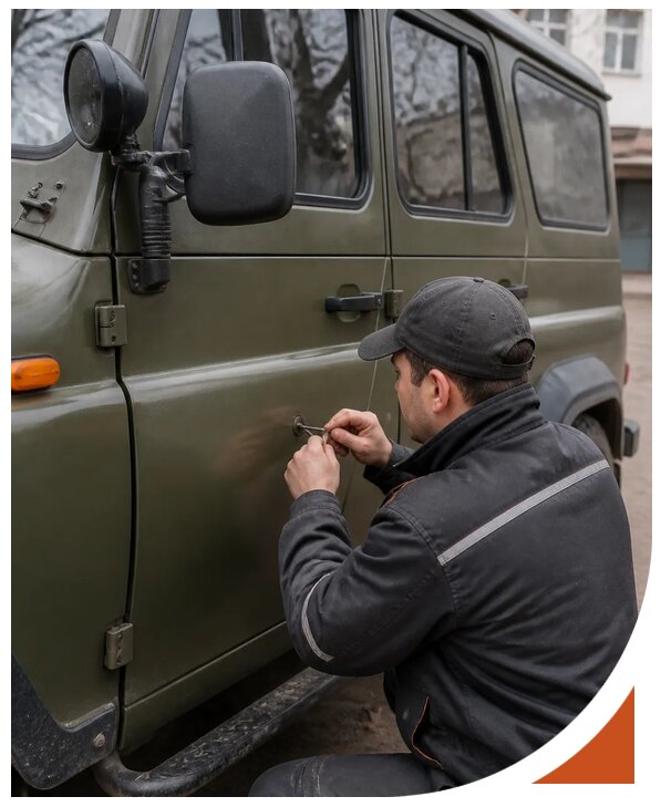 Профессиональное вскрытие автомобиля УАЗ без повреждений в Вязниках
